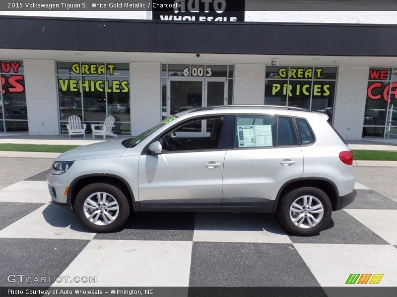 White Gold Metallic / Charcoal 2015 Volkswagen Tiguan S