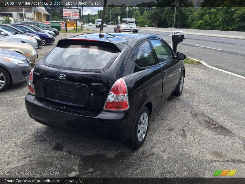 Ebony Black / Black 2009 Hyundai Accent GS 3 Door