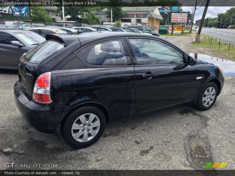 Ebony Black / Black 2009 Hyundai Accent GS 3 Door