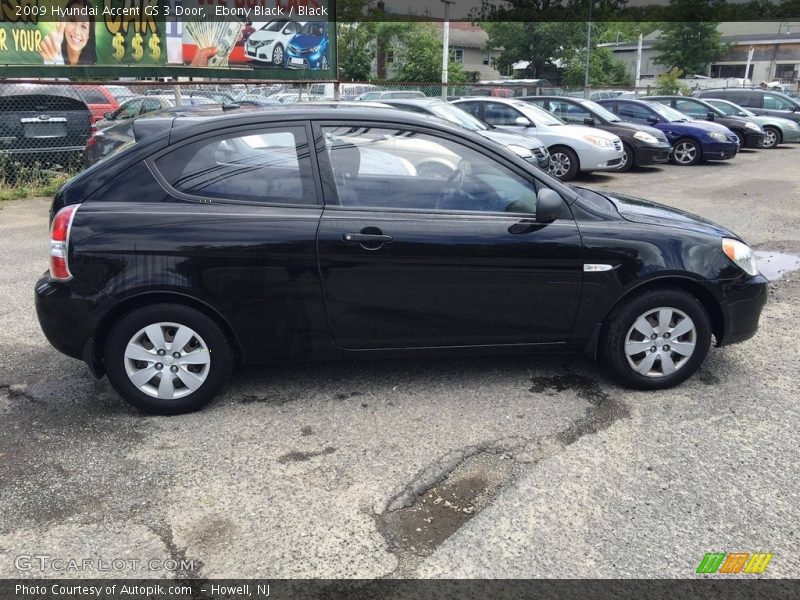 Ebony Black / Black 2009 Hyundai Accent GS 3 Door