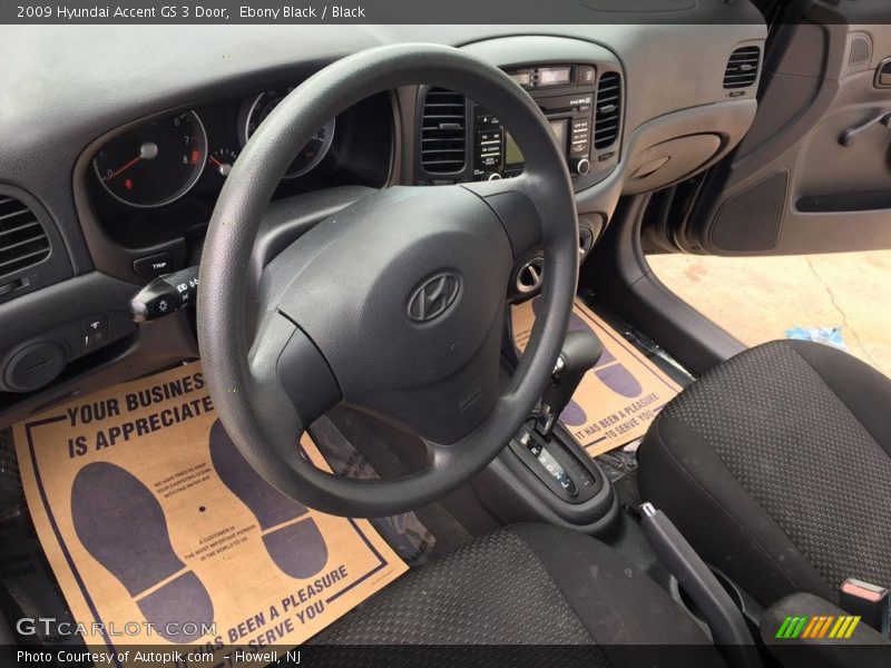 Ebony Black / Black 2009 Hyundai Accent GS 3 Door