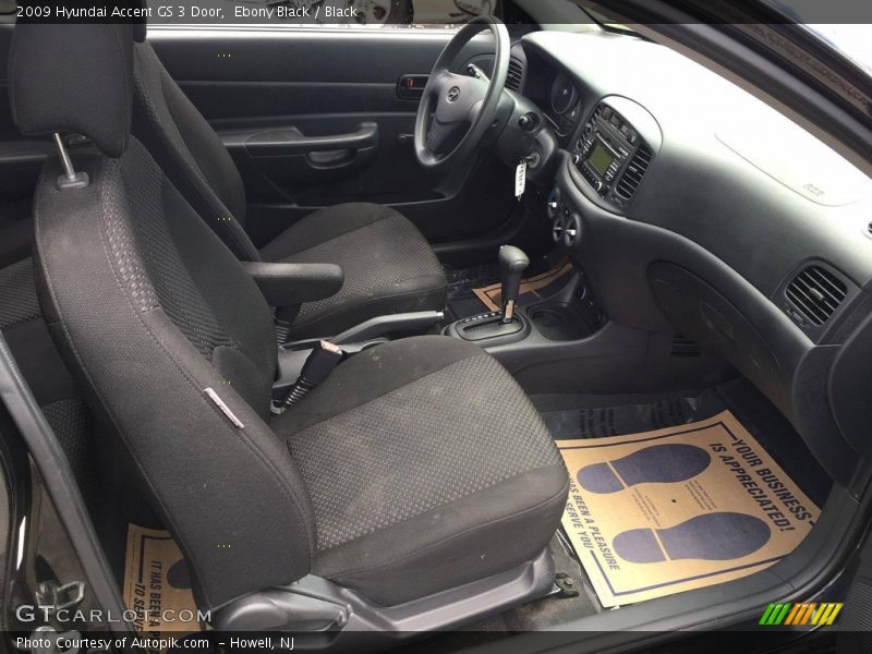 Ebony Black / Black 2009 Hyundai Accent GS 3 Door
