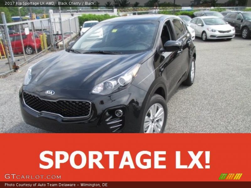 Black Cherry / Black 2017 Kia Sportage LX AWD