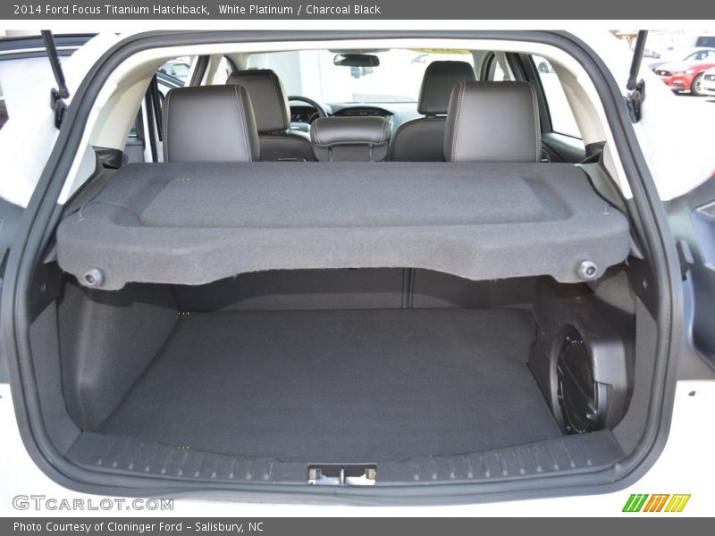 White Platinum / Charcoal Black 2014 Ford Focus Titanium Hatchback