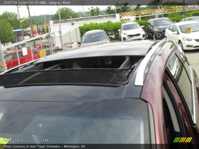 Sunroof of 2017 Sorento SX V6 AWD