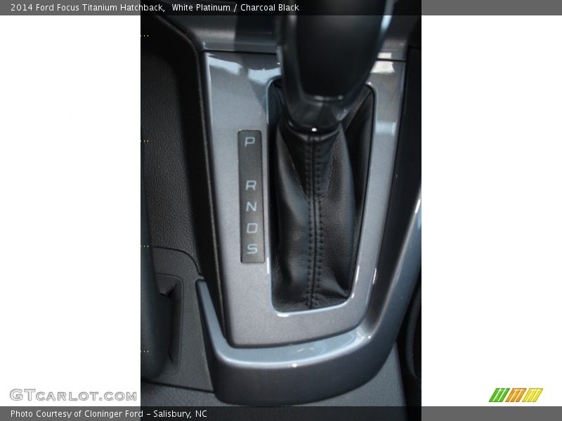 White Platinum / Charcoal Black 2014 Ford Focus Titanium Hatchback