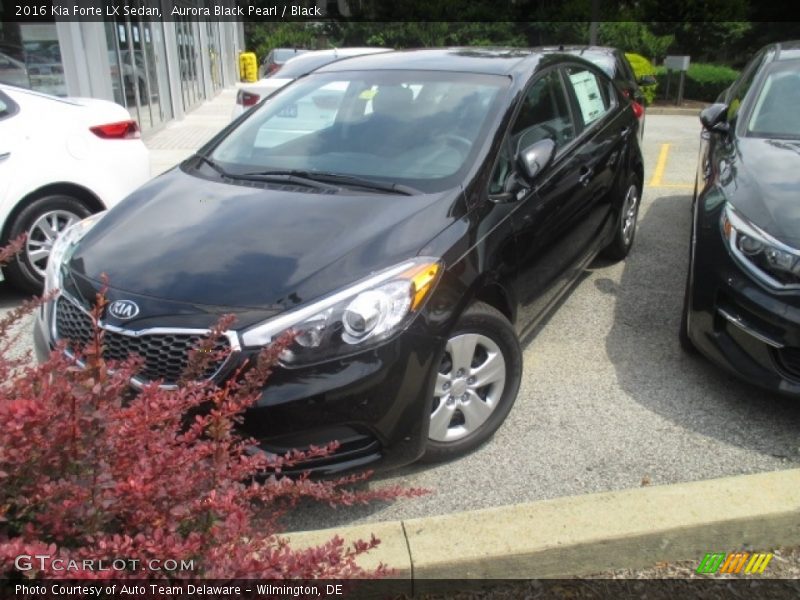 Aurora Black Pearl / Black 2016 Kia Forte LX Sedan