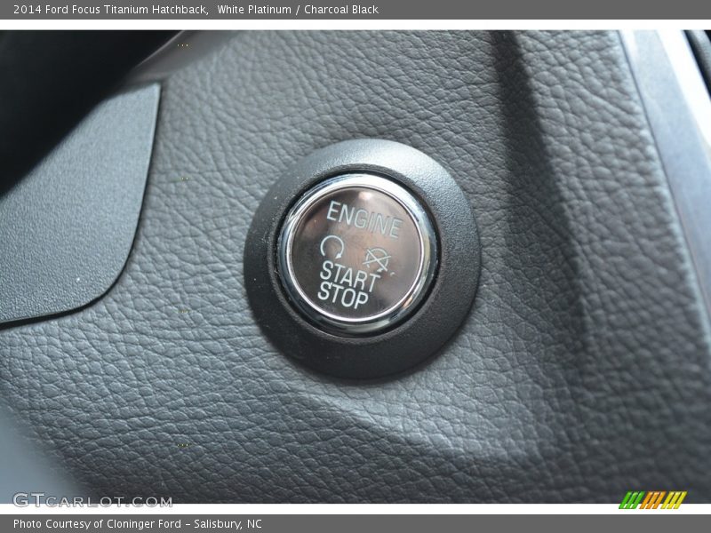 White Platinum / Charcoal Black 2014 Ford Focus Titanium Hatchback