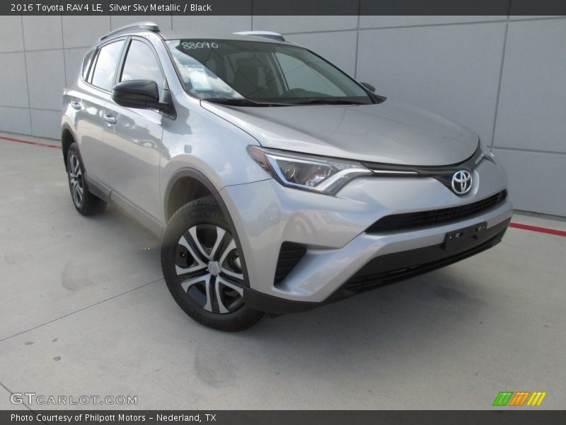 Silver Sky Metallic / Black 2016 Toyota RAV4 LE