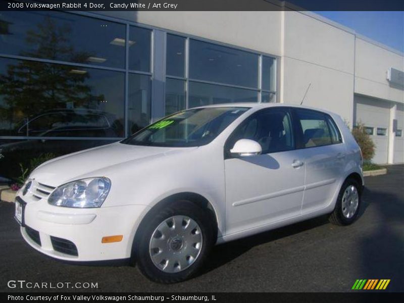 Candy White / Art Grey 2008 Volkswagen Rabbit 4 Door