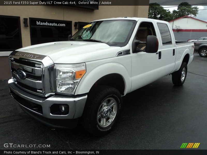 Oxford White / Adobe 2015 Ford F350 Super Duty XLT Crew Cab 4x4