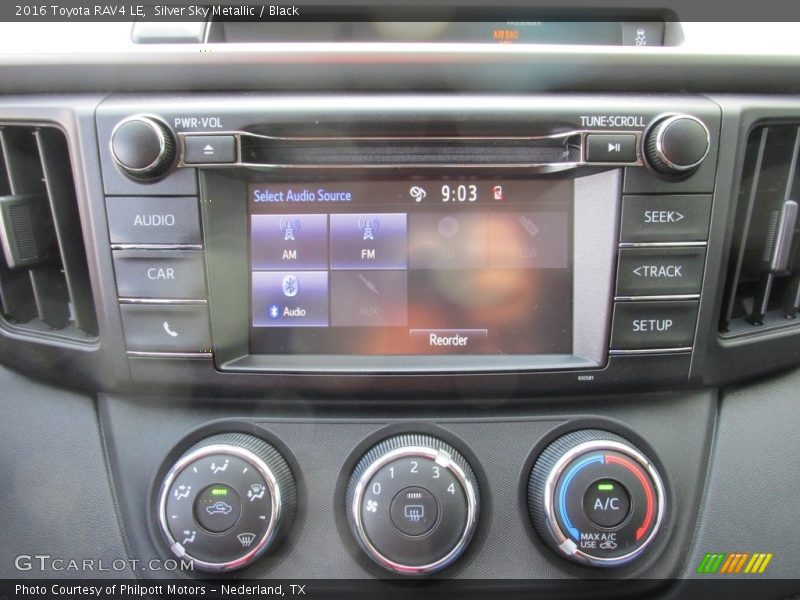 Silver Sky Metallic / Black 2016 Toyota RAV4 LE