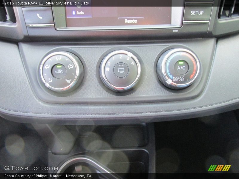 Silver Sky Metallic / Black 2016 Toyota RAV4 LE