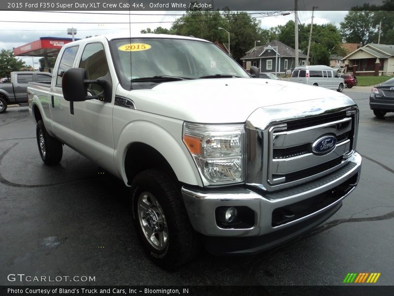 Oxford White / Adobe 2015 Ford F350 Super Duty XLT Crew Cab 4x4