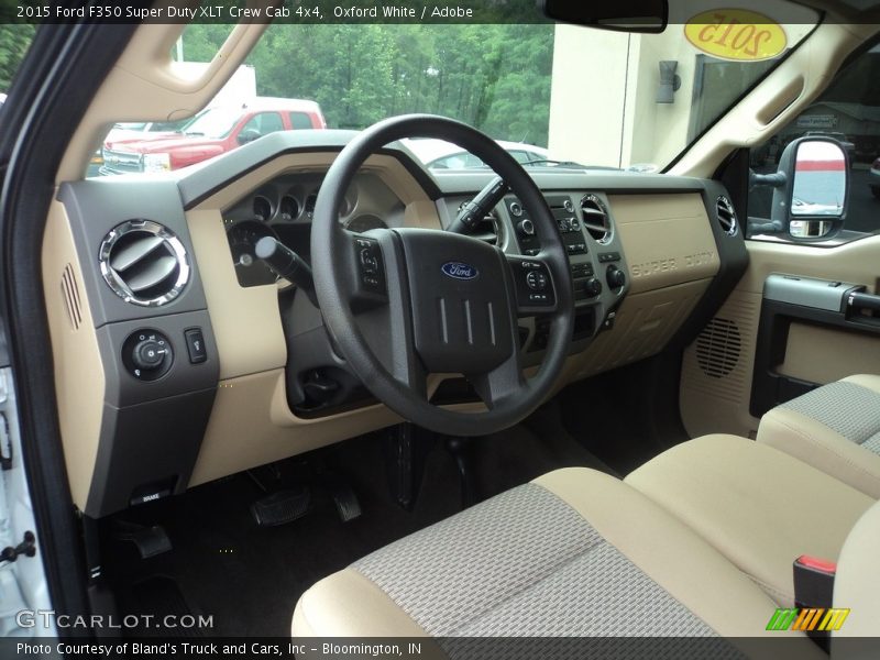 Oxford White / Adobe 2015 Ford F350 Super Duty XLT Crew Cab 4x4