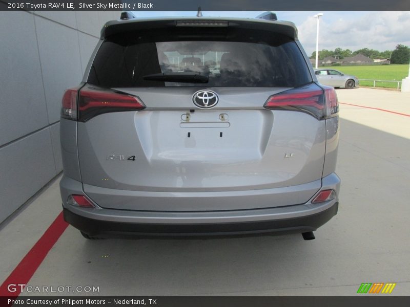 Silver Sky Metallic / Black 2016 Toyota RAV4 LE