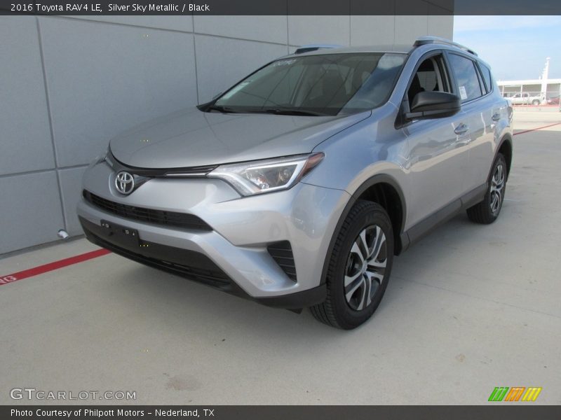 Silver Sky Metallic / Black 2016 Toyota RAV4 LE