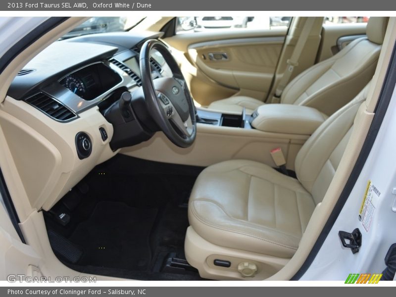Oxford White / Dune 2013 Ford Taurus SEL AWD