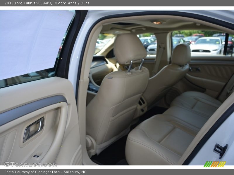 Oxford White / Dune 2013 Ford Taurus SEL AWD