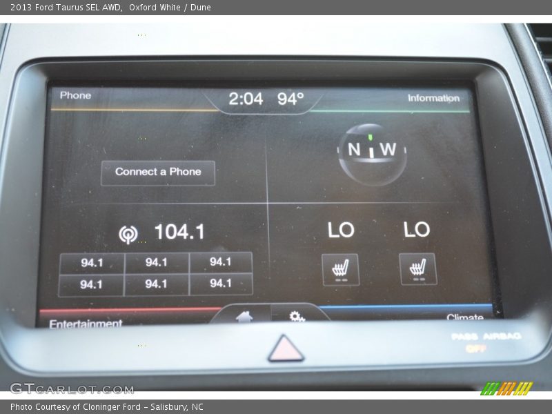 Oxford White / Dune 2013 Ford Taurus SEL AWD