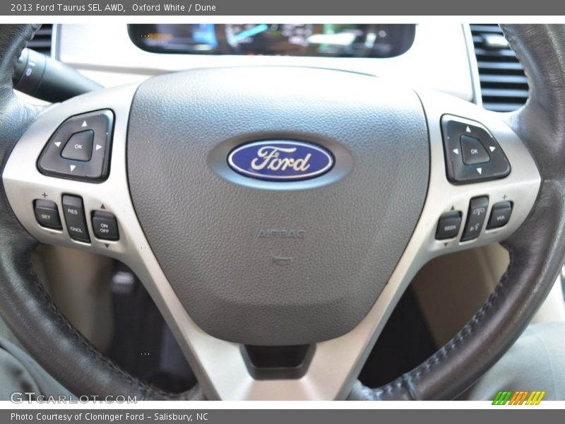 Oxford White / Dune 2013 Ford Taurus SEL AWD