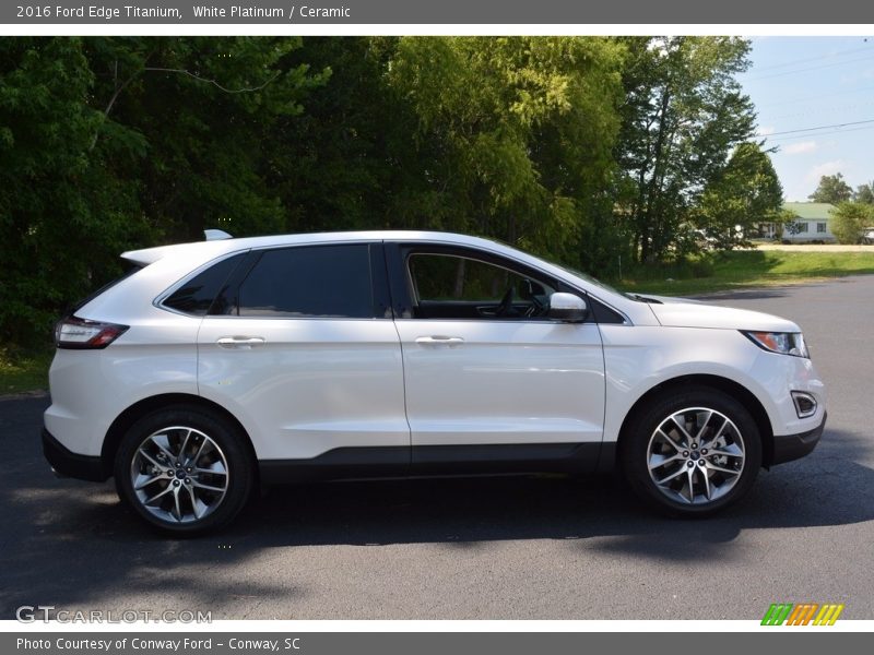 White Platinum / Ceramic 2016 Ford Edge Titanium