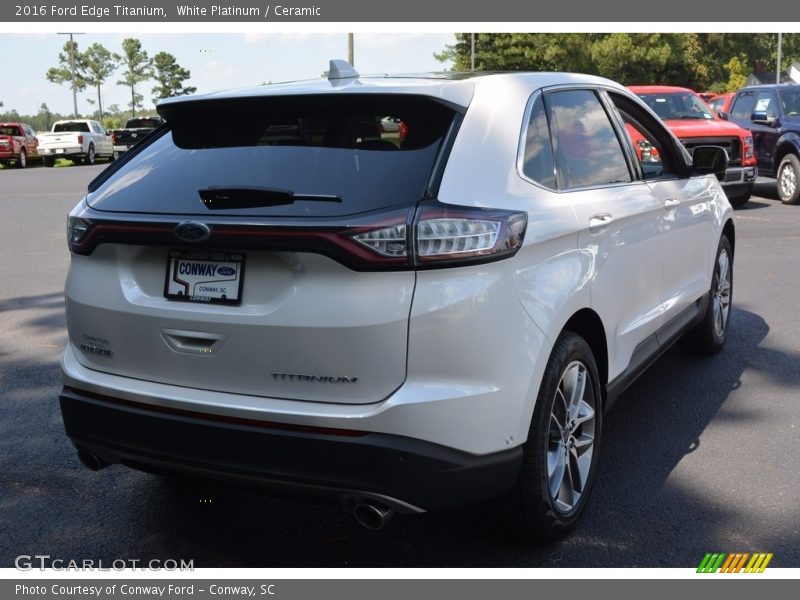 White Platinum / Ceramic 2016 Ford Edge Titanium