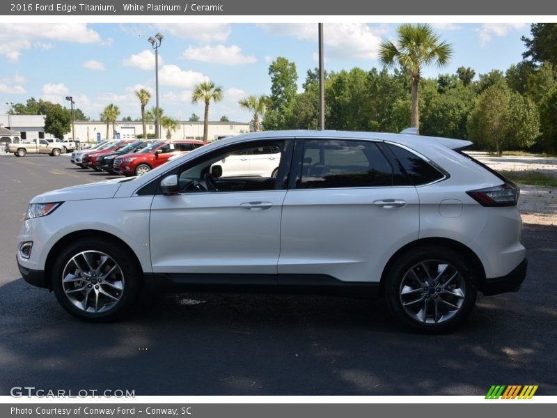 White Platinum / Ceramic 2016 Ford Edge Titanium