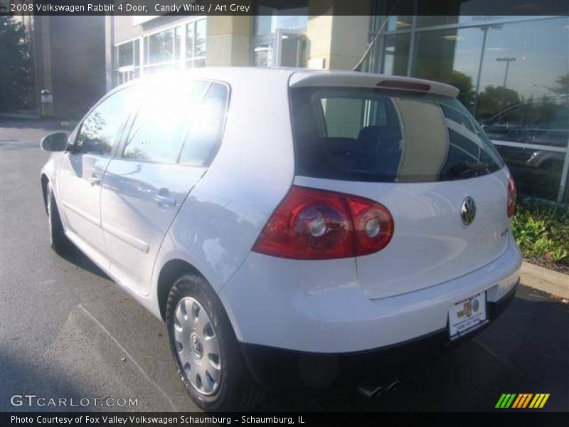 Candy White / Art Grey 2008 Volkswagen Rabbit 4 Door