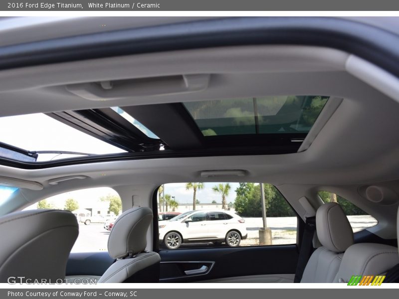 White Platinum / Ceramic 2016 Ford Edge Titanium