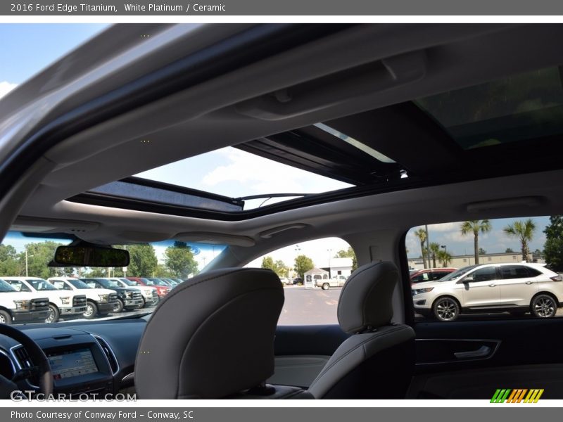 White Platinum / Ceramic 2016 Ford Edge Titanium