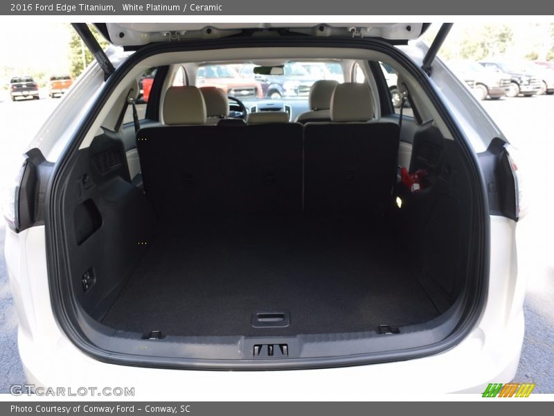 White Platinum / Ceramic 2016 Ford Edge Titanium
