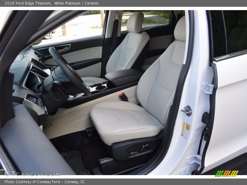 White Platinum / Ceramic 2016 Ford Edge Titanium
