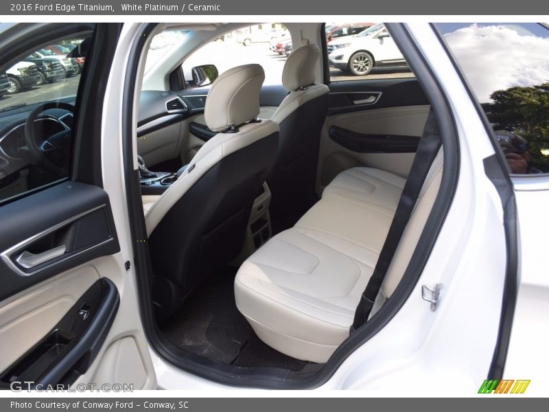 White Platinum / Ceramic 2016 Ford Edge Titanium