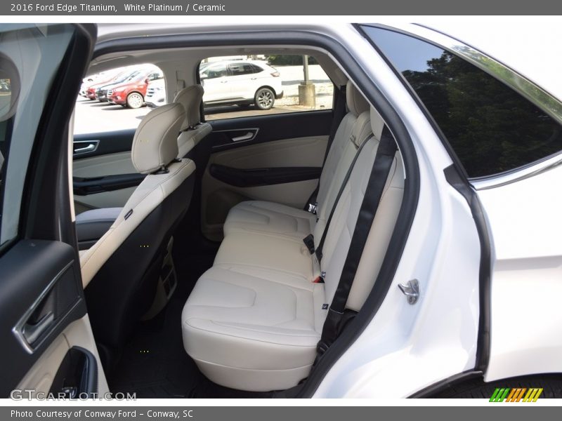 White Platinum / Ceramic 2016 Ford Edge Titanium