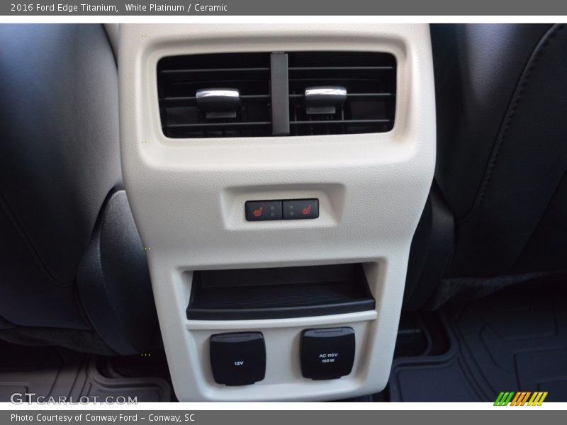 White Platinum / Ceramic 2016 Ford Edge Titanium