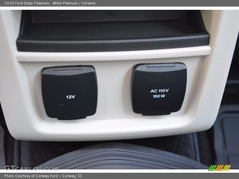 White Platinum / Ceramic 2016 Ford Edge Titanium