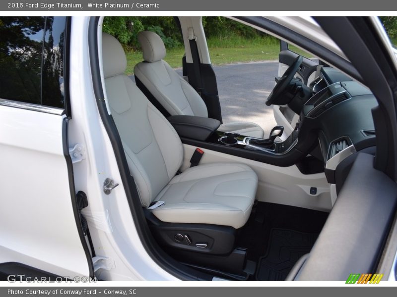 White Platinum / Ceramic 2016 Ford Edge Titanium