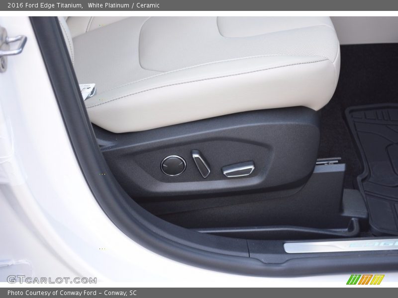 White Platinum / Ceramic 2016 Ford Edge Titanium