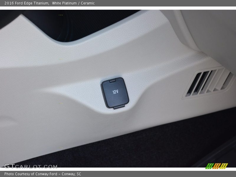 White Platinum / Ceramic 2016 Ford Edge Titanium