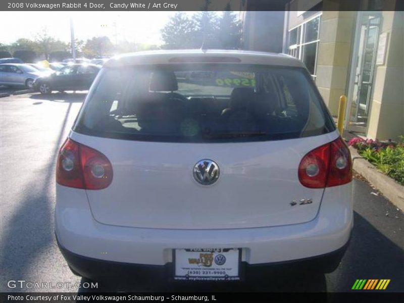 Candy White / Art Grey 2008 Volkswagen Rabbit 4 Door