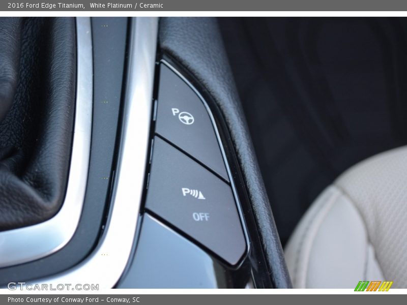 White Platinum / Ceramic 2016 Ford Edge Titanium