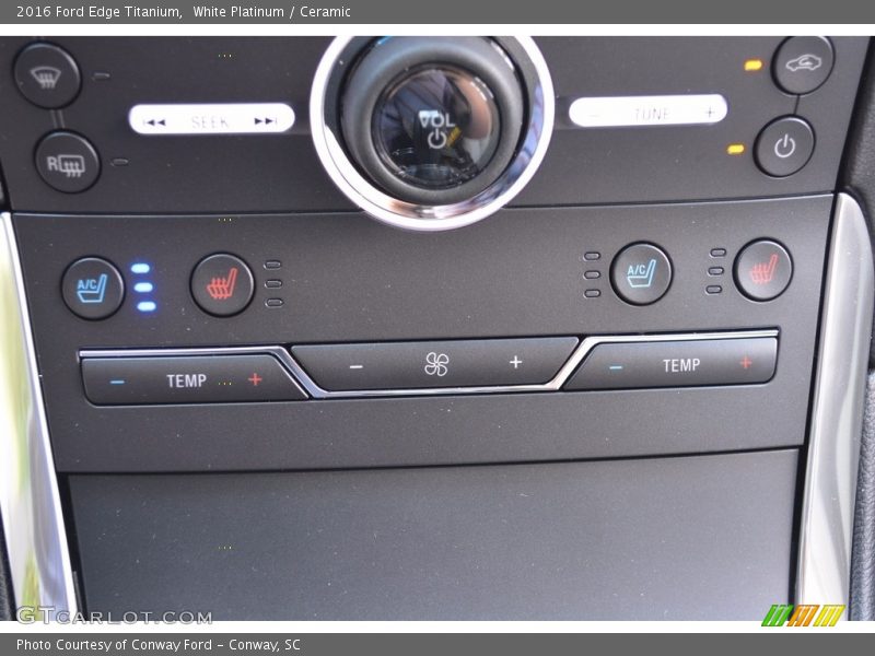White Platinum / Ceramic 2016 Ford Edge Titanium