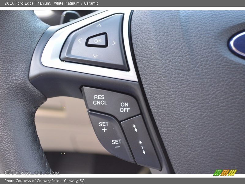 White Platinum / Ceramic 2016 Ford Edge Titanium