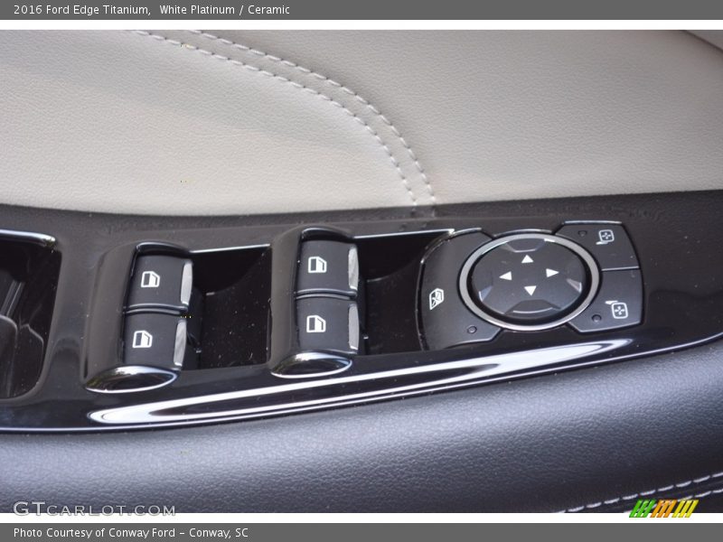 White Platinum / Ceramic 2016 Ford Edge Titanium