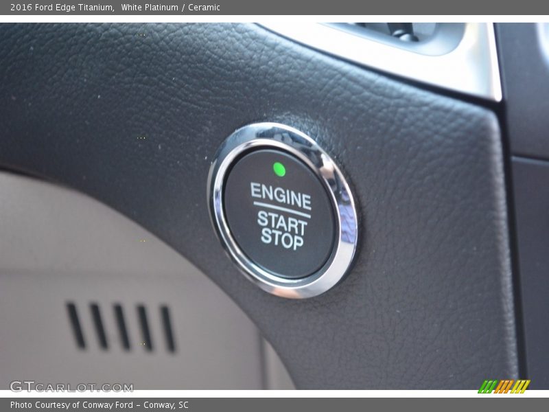 White Platinum / Ceramic 2016 Ford Edge Titanium