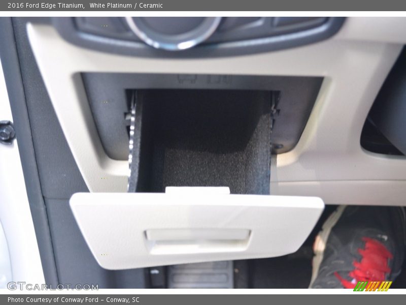 White Platinum / Ceramic 2016 Ford Edge Titanium