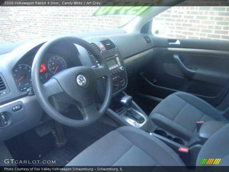 Candy White / Art Grey 2008 Volkswagen Rabbit 4 Door