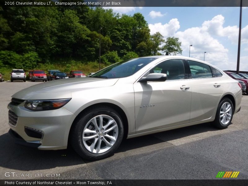 Champagne Silver Metallic / Jet Black 2016 Chevrolet Malibu LT