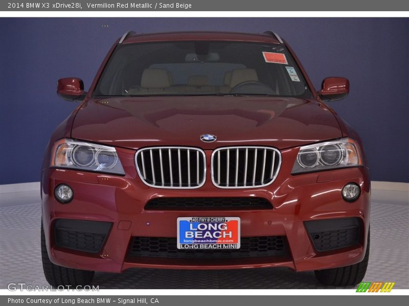 Vermilion Red Metallic / Sand Beige 2014 BMW X3 xDrive28i